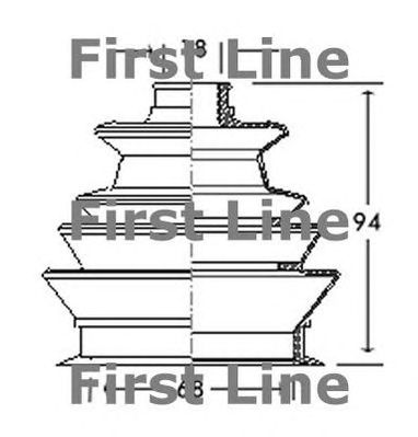 FIRST LINE fcb2112 -  Пыльник, приводной вал